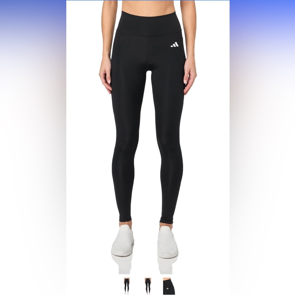 Adidas Optime Training Full Length Leggings in Olive Green - Size Small